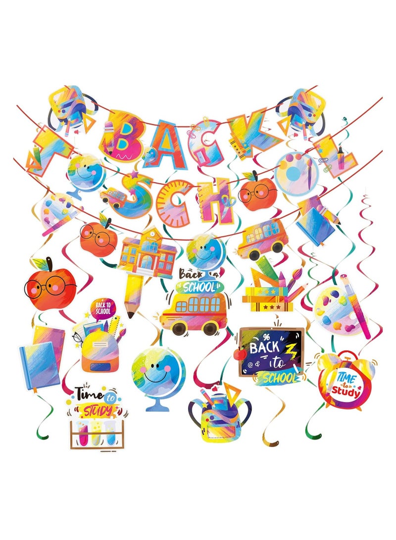 Back to School Party Decorations | Back to School Hanging Decorations | First Day of School Decorations | Classroom Ceiling Decor - Image 1