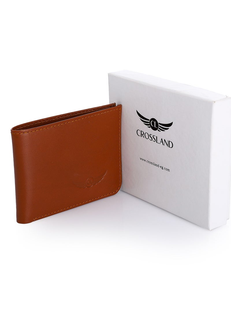 Crossland CROSSLAND Genuine Leather Slim Bifold Wallet for Men, 6 ID Slots, RFID Blocking Technology  - Image 1