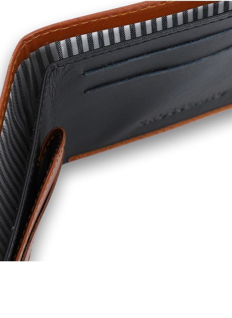 Crossland - CROSSLAND Genuine Leather Slim Bifold Wallet for Men, 6 ID Slots, RFID Blocking Technology - Image 1