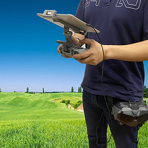 Hanatora FPV Remote Controller 2 4.7-12.9 Inch Tablet Holder Mount for DJI FPV Drone,Extended Control Clip Bracket Accessories - Image 2