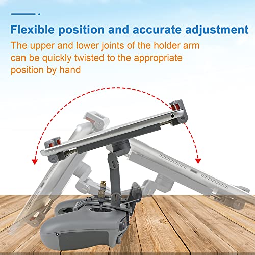 Hanatora FPV Remote Controller 2 4.7-12.9 Inch Tablet Holder Mount for DJI FPV Drone,Extended Control Clip Bracket Accessories - Image 4