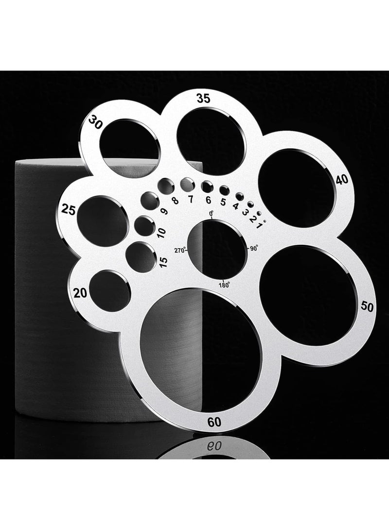 SOLARAE Round Leather Cutting Tool, Leather Cutting Tools, for Leather Projects LeatherCraft DIY Tool, DIY Craft Supplies (1 Pack) - Image 2