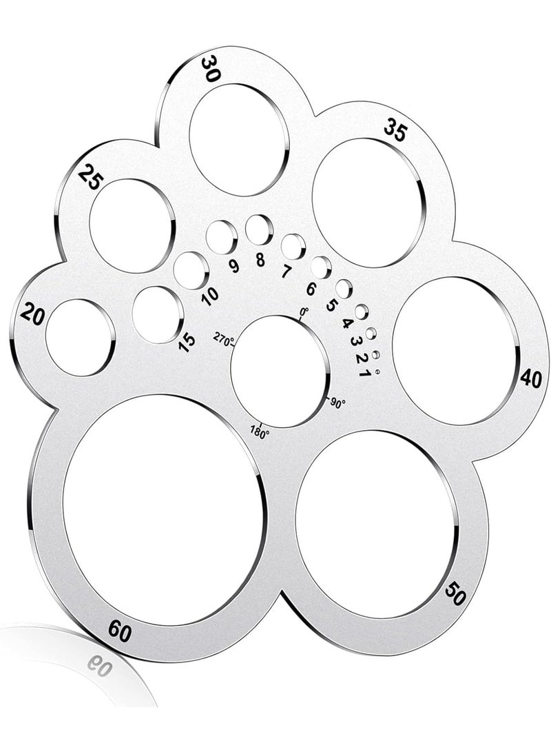 SOLARAE Round Leather Cutting Tool, Leather Cutting Tools, for Leather Projects LeatherCraft DIY Tool, DIY Craft Supplies (1 Pack) - Image 1