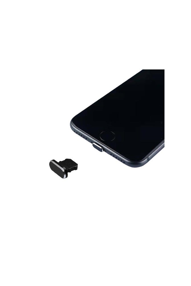 Phone Port Protection Plugs – 5-Piece Set – Elegant Design with Effective Dust and Dirt Seal -Black - Image 2