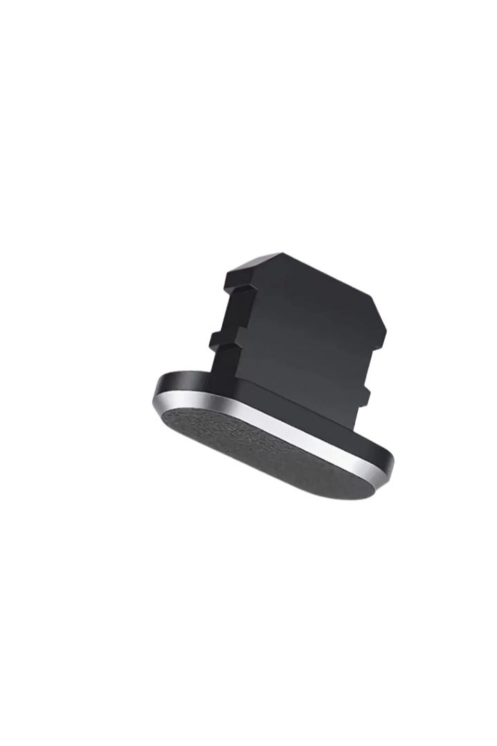 Phone Port Protection Plugs – 5-Piece Set – Elegant Design with Effective Dust and Dirt Seal -Black - Image 1