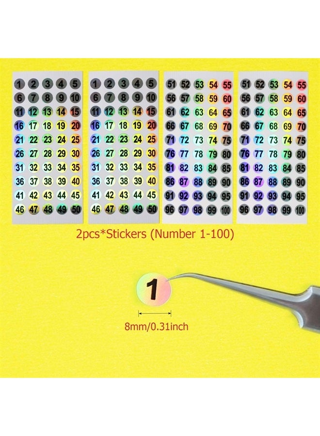 FENKON Nail Swatch Sticks with Ring for Nail Color Display Nail Art Supplies Nail Practice Samples (100pcs, transparent) - Image 1