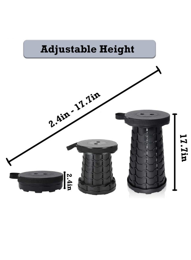 BKMax Folding Stool Black – Lightweight and Stylish Portable Seating"Perfect for Home, Camping, or Events" Ideal for Small Spaces and Travel - Image 2