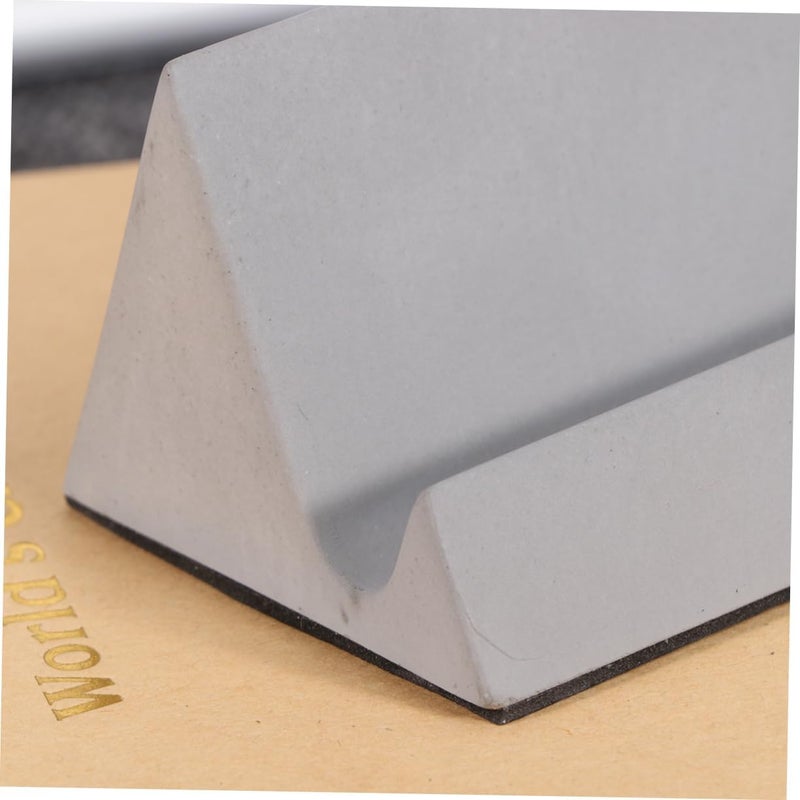 Mobile Phone Holder Bracket Desktop Stand for Smartphones Tablets Grey Design for Office Study Living Room Reducing Cervical Pain - Image 3
