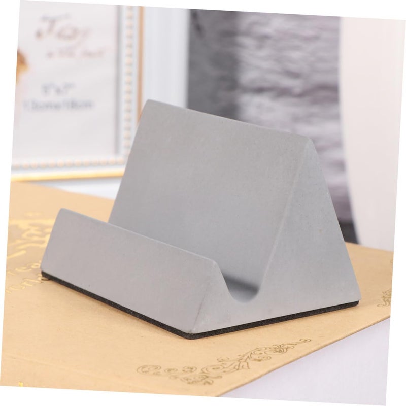Mobile Phone Holder Bracket Desktop Stand for Smartphones Tablets Grey Design for Office Study Living Room Reducing Cervical Pain - Image 2