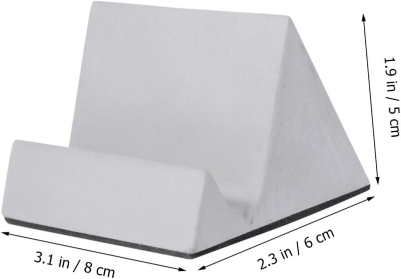 Mobile Phone Holder Bracket Desktop Stand for Smartphones Tablets Grey Design for Office Study Living Room Reducing Cervical Pain - Image 5