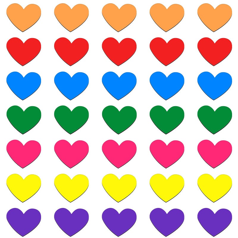 STARUBY 35 PCS Fridge Magnet Heart Refrigerator Magnets Functional Classroom Magnets Sets Colorful Refrigerator Magnets for Whiteboard Map Home Decoration Arts Crafts Office Organizing