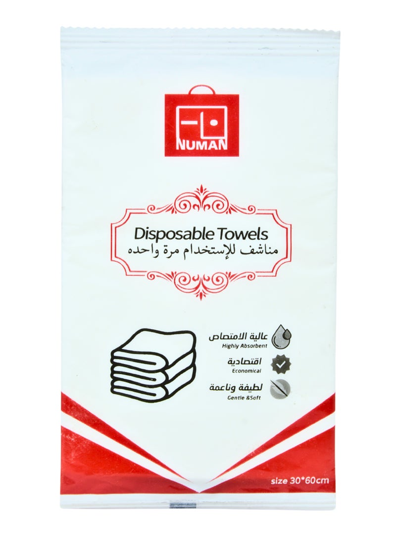 مناشف النعمان مناشف نعمان للاستخدام مرة واحدة – Numan Disposable Towels – 30×60 سم (50 قطعة) - Image 2