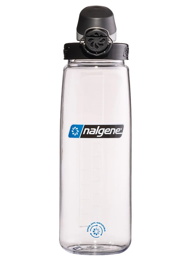 Nalgene Nalgene USA 700ml OTF Tritan Renew Bottle Clear w/Black Sustain