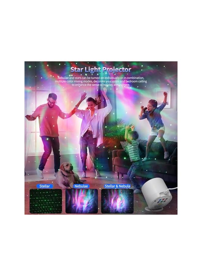The Bros Star Projector, Galaxy Projector Nebula Light Projector Bedroom Galaxy Light Remote Control Projector Timer Galaxy Light Room Decor Projector for Adults Bedroom Decoration, Party, Birthday, Christmas - Image 2