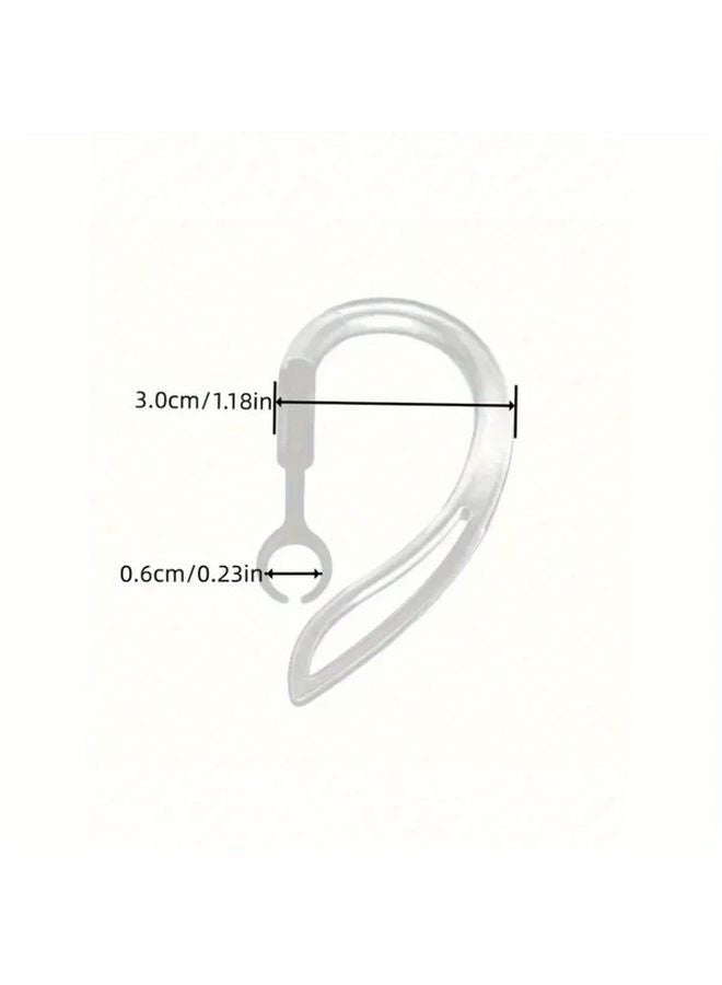 قطعتان من خطاف الأذن الشفاف المضيع لسماعات Airpods 1 و2 و3 Pro وإكسسواراتها - Image 4