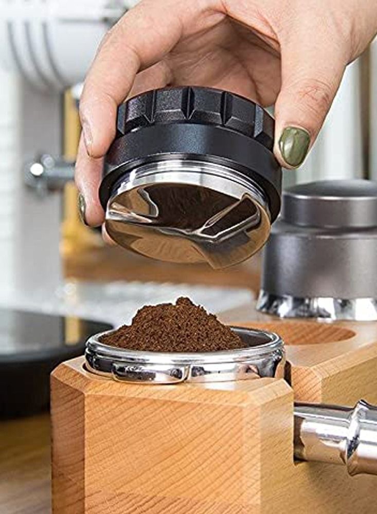 Y&D Coffee Distributor, 58MM Espresso Distribution Tool/Straight Machine, 3 Adjustable Tampering Slants, Manipulation Tool, Black - Image 4