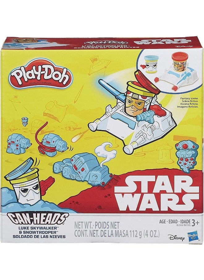 Play-Doh لعبة بلاي دوه ستار وورز لوك سكاي ووكر وسنو تروبر كان هيدز  - Image 1