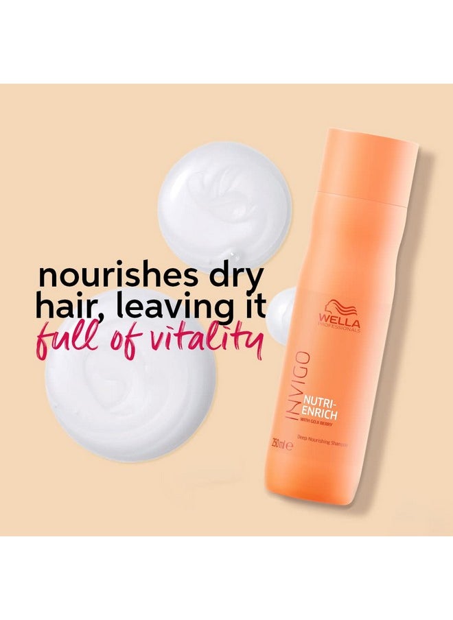 Wella Professionals Invigo Nutrienrich Shampoo Deep Nourishing Shampoo For Dry & Damaged Hair 10.1 Oz  - Image 3