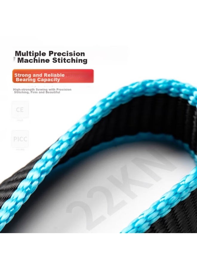 Canle Kanle Outdoor Climbing Flat Belt, Durable Carabiner, Safety Rope, Protective Belt, Nylon Flat Belt Rope, High-alude Protection Rope - Image 4