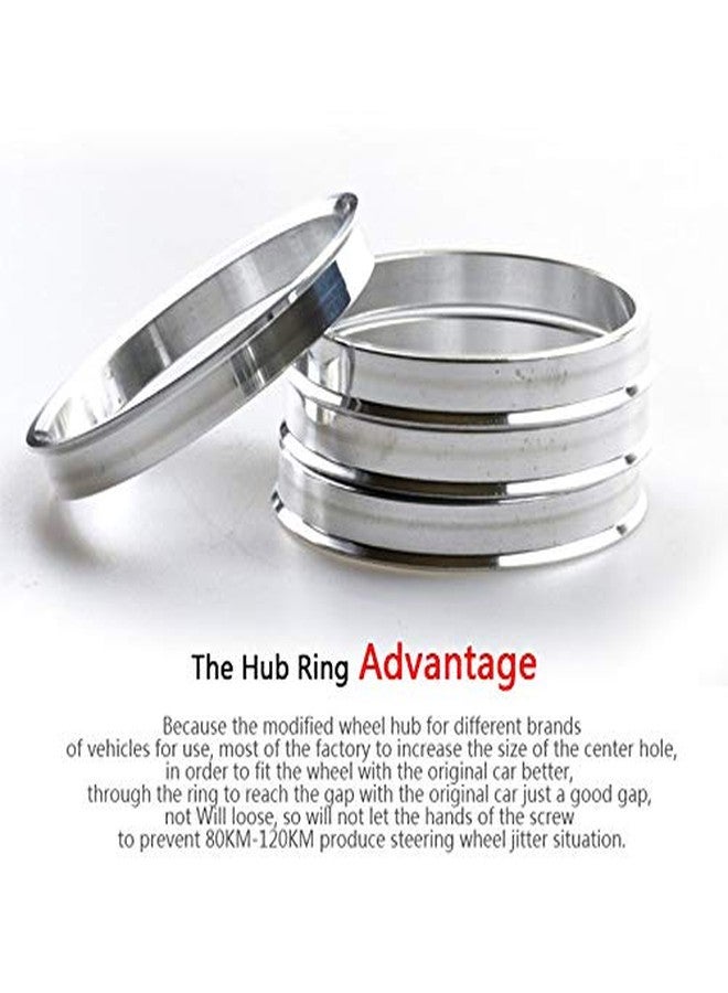 DCVAMOUS Alloy Aluminum Hub Centric Rings 83 to 71.5, Set of 4 - Performance Spigot Hubrings fit 71.5mm Vehicle Hub and 83mm Wheel Center Bore Compatible with Jeep Wrangler Dodge - Image 4