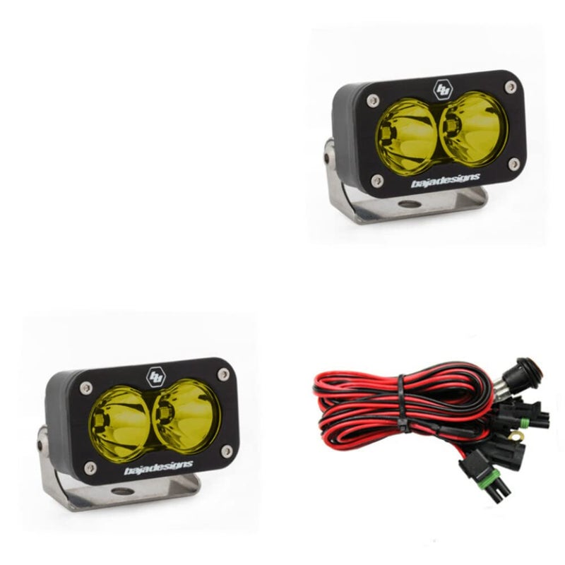 Baja Designs 5447811 Amber S2 Sport Pair Spot LED1 Pack