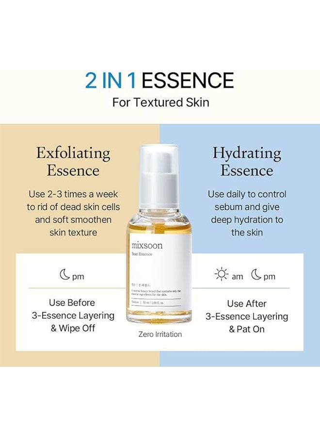 mixsoon Bean Essence 50ml, Face Serum for Moisturization and Skin Nourishment, Natural Fermented Soybean Serum - Image 3