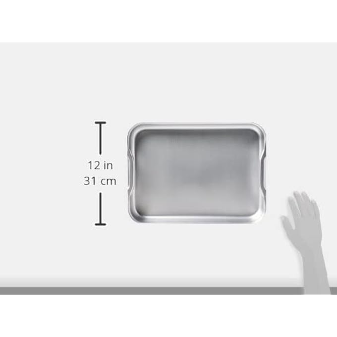 زودياك طبق تحميص من الألومنيوم من صنيكس بمقابض مدمجة، الطول 42 سم × العرض 305 سم × الارتفاع 7 سم - Image 2