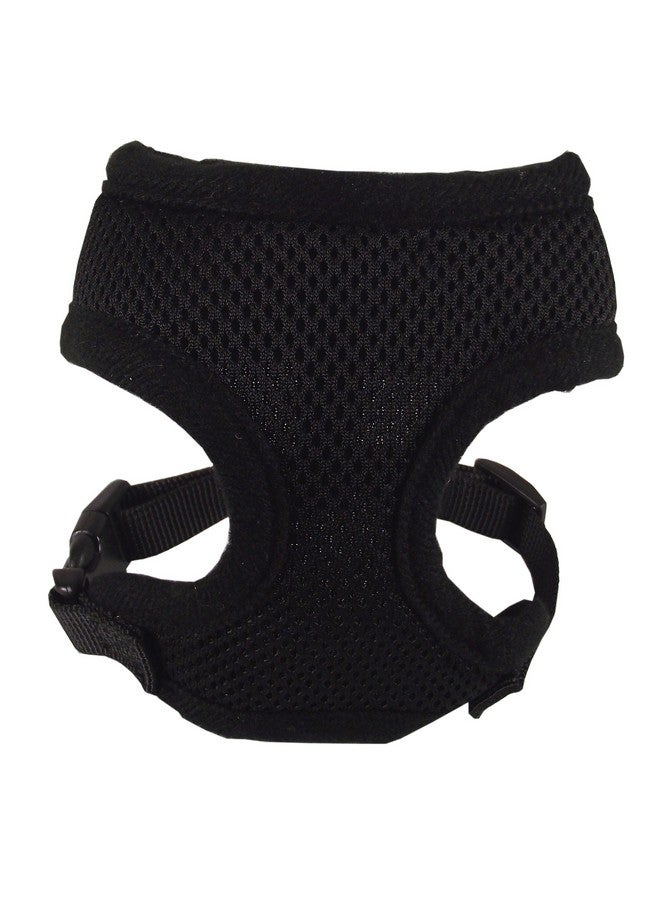 Hamilton Pet & Equine Hamilton Adjustable Rooster Soft Mesh Chicken Harness, Black, 5/8" x 14"/20"/Medium - Image 1