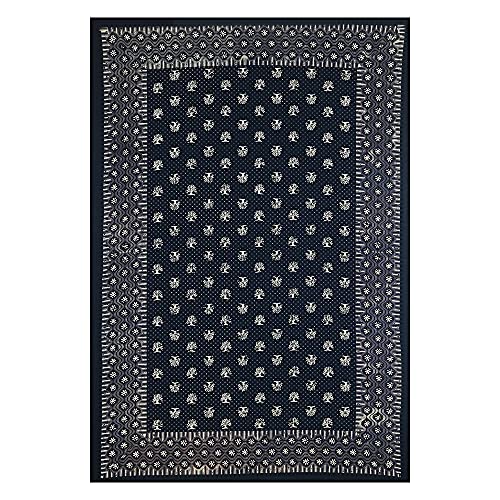 Braise Premium Dabu Print | 100% Pure Cotton | Single Bedsheet with 1 Pillow Cover (Dark Blue) - Image 4