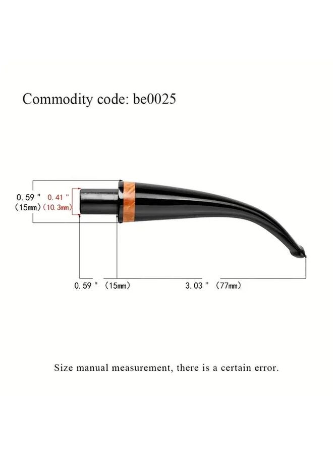 Be0025 Acrylic Pipe Mouthpiece Replacement for Hookah Straight and Bent Handles 3mm 9mm Portable DIY Accessory - Image 1