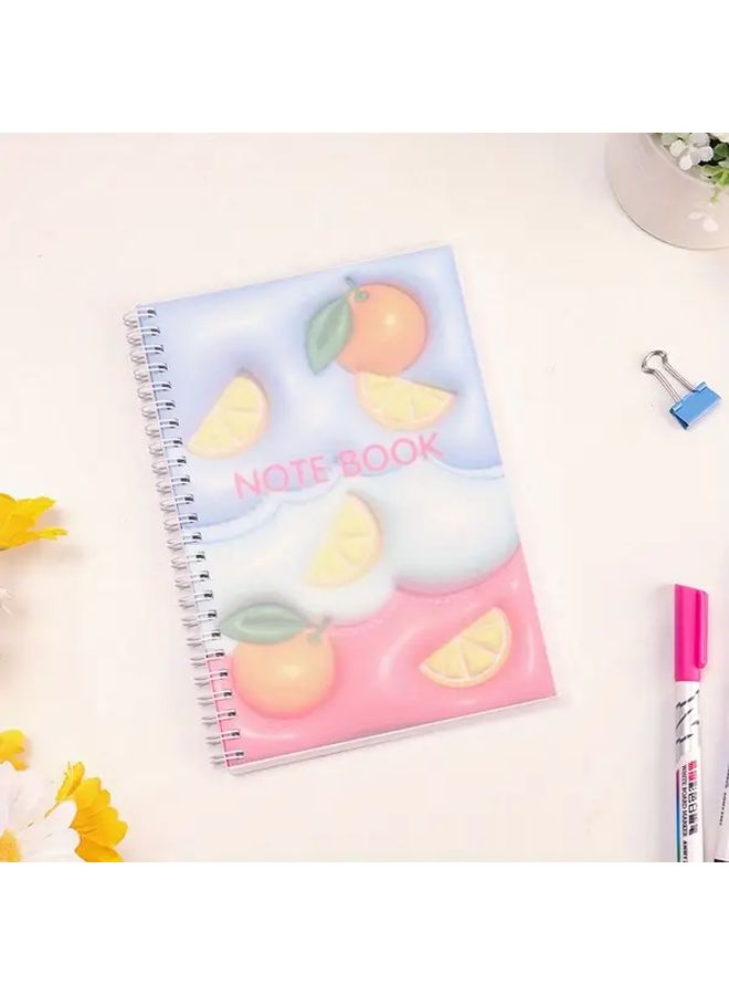 Cartoon A5 Notebook 60 Pages Soft PP Cover Random Color 1pc For School Office Meetings - Image 3