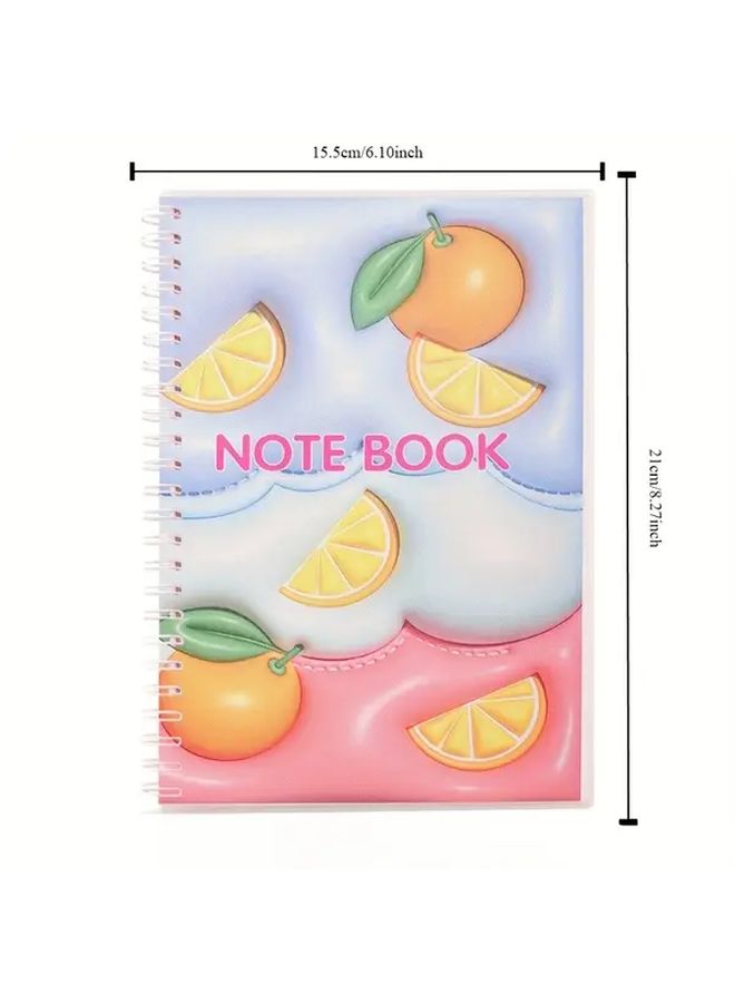 Cartoon A5 Notebook 60 Pages Soft PP Cover Random Color 1pc For School Office Meetings - Image 2