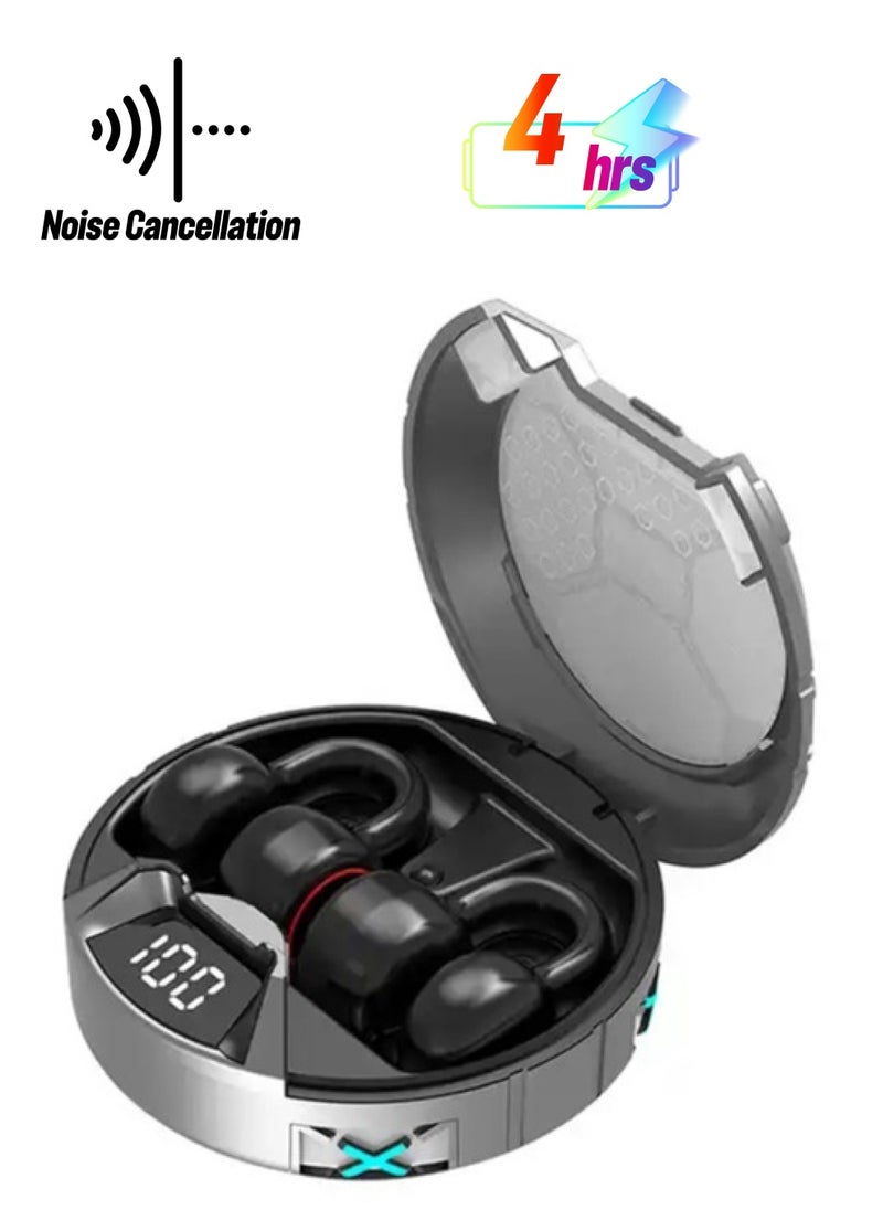 Letv Noise Canceling Bluetooth Earbuds Painless Earclip Wearing Gaming Sport Waterproof Wireless Headphones Blac  - Image 1