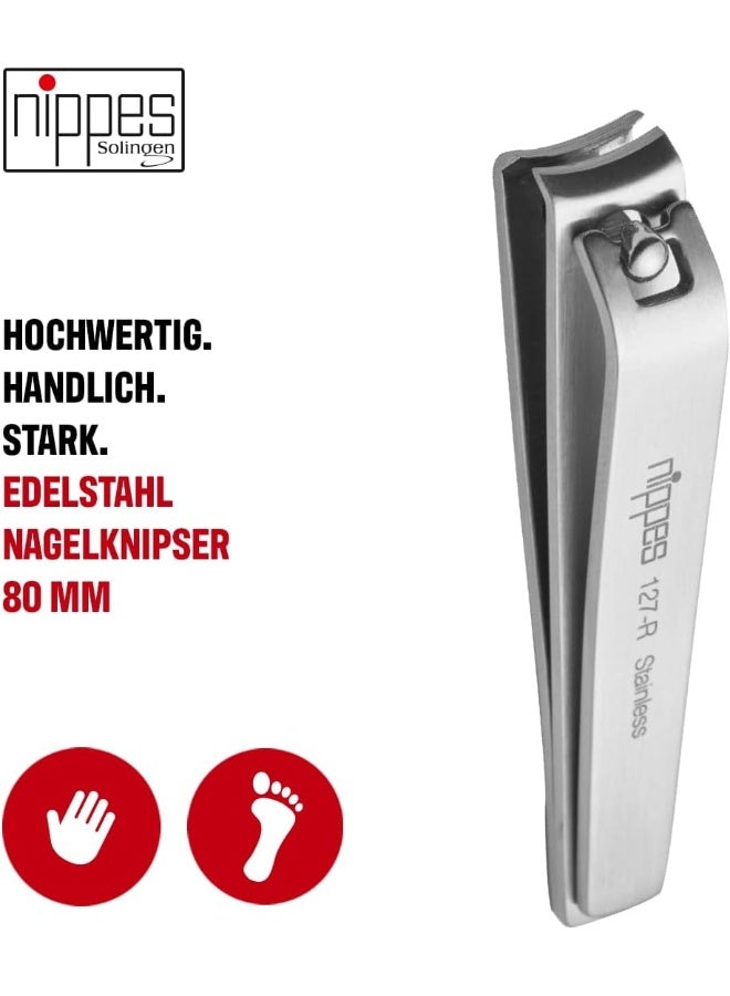 nippes Solingen Stainless Steel Nail Clippers (127R) - Image 2