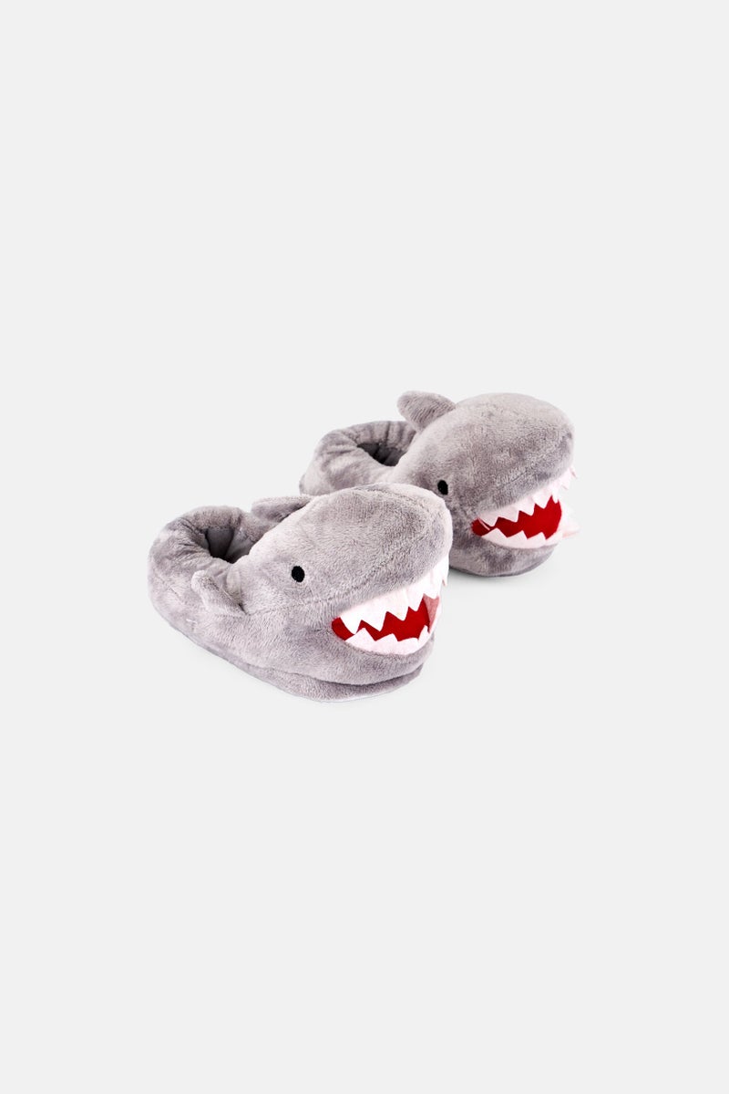 Royal Deluxe Kids Girl Shark Slip On Homewear Slippers, Assorted  - Image 1