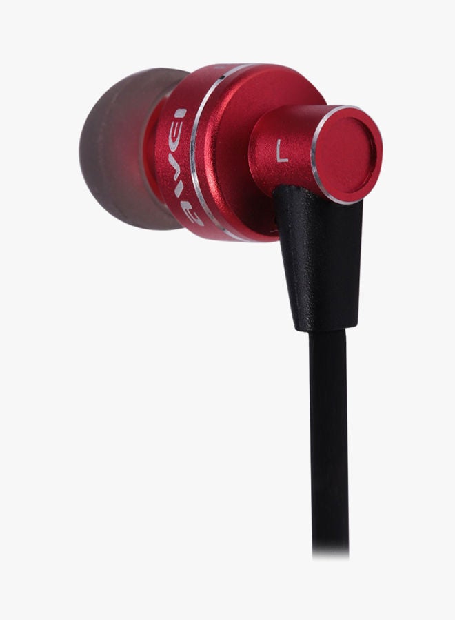 NIBEMINENT Bluetooth In-Ear Headphones With Mic Red - Image 3
