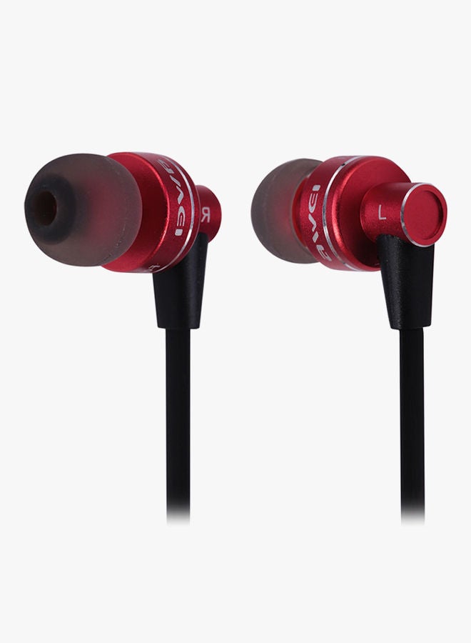 NIBEMINENT Bluetooth In-Ear Headphones With Mic Red - Image 2