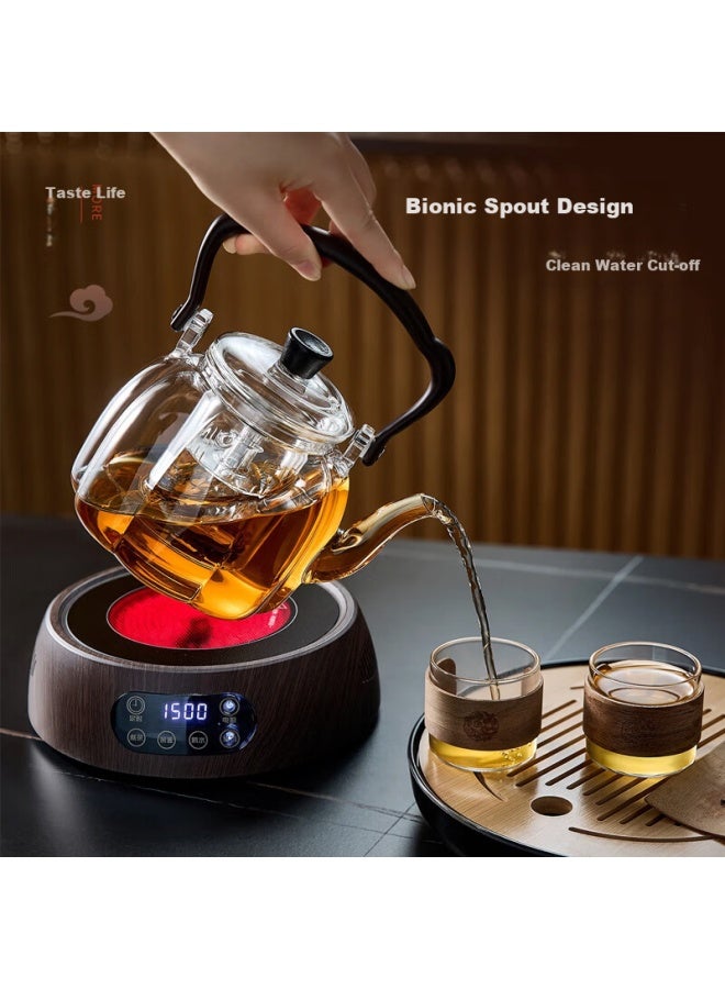 Yihutea Yi Hu Tea New Model Glass Tea Kettle High-temperature Resistant Steaming And Brewing Integrated Household Kung Fu Tea Set - Image 2