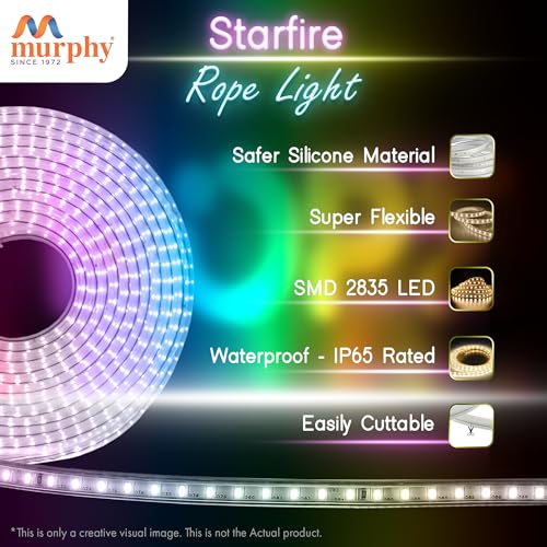 Murphy 2835-120 LED High Lumen Waterproof Indoor Outdoor Home Deorative, Diwali Lights, Rope Pipe Light, Cove Light (120 Led/Mtr) (Green, 10 Meter) - Image 4
