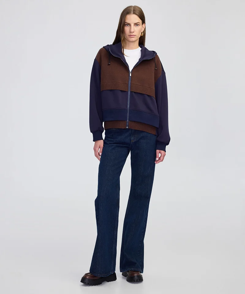 Ipekyol  Mixed Hooded Sweatshirt for Women | Best Price UAE