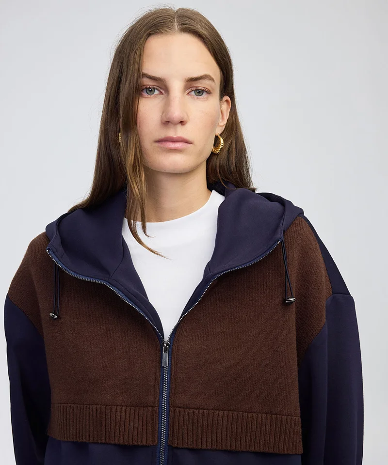 Ipekyol Mixed Hooded Sweatshirt