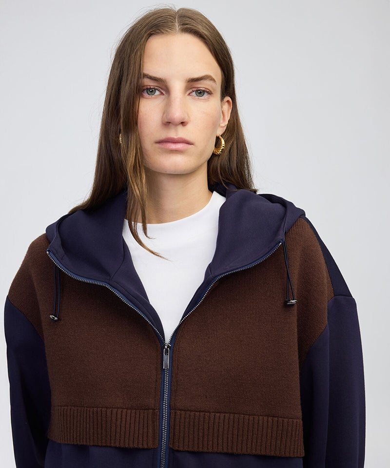Ipekyol Mixed Hooded Sweatshirt - Image 2