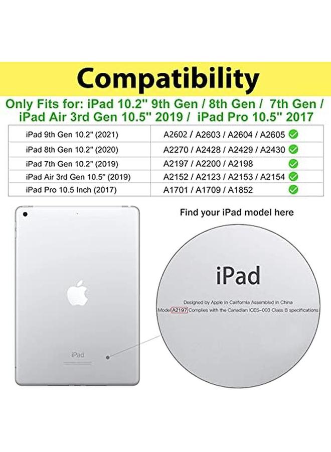 erorex Kids Case For Ipad 10.2 Inch 9Th 2021 8Th 2020 7Th 2019 Ipad Air 10.5" 2019 Ipad Pro 10.5 Shockproof Convertible Handle Stand Cover Light Weight Kids Friendly Case For Ipad 9 8 7 Magenta - Image 2