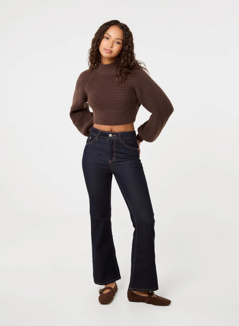 Pink Vanilla High Neck Knitted Jumper