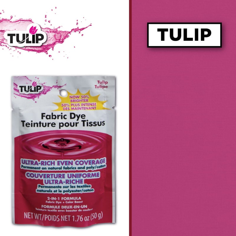 Tulip مسحوق صبغة القماش الدائم من توليب، طريقة الصبغ الساخنة للون الزاهي، لون طويل الأمد، توليب وردي - Image 3