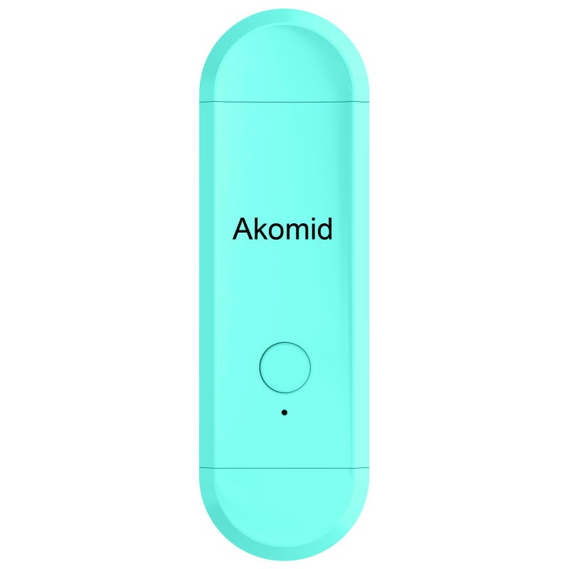 Akomid USB Rechargeable Book Light for Reading in Bed, 8 LEDs Bookmark Style Clip on, Eye-Cared Amber Light Mode for Kids, Blue Light Blocking, Stepless Dimming, Lake Blue - Image 1