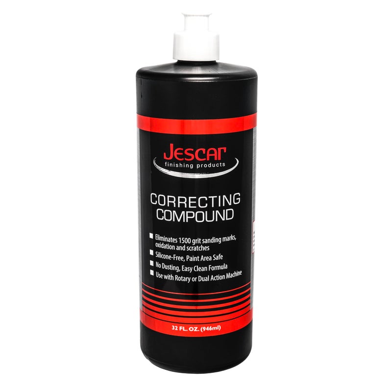Jescar Correcting Compound - 32oz - Fast Cutting, Abrasive Polishing Compound for Deep Scratches, Sanding Marks, Swirls & Holograms - Buffing and Polishing Compound for Scratch Repair, Easy Wipe Off - Image 1
