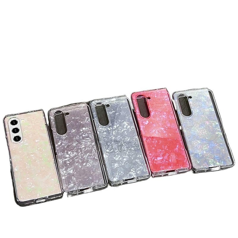 غطاء واقي | مقاوم للصدمات لـ Samsung Galaxy Z Fold 7 | نقشة الصدفة | Colorful | IMD - Image 4