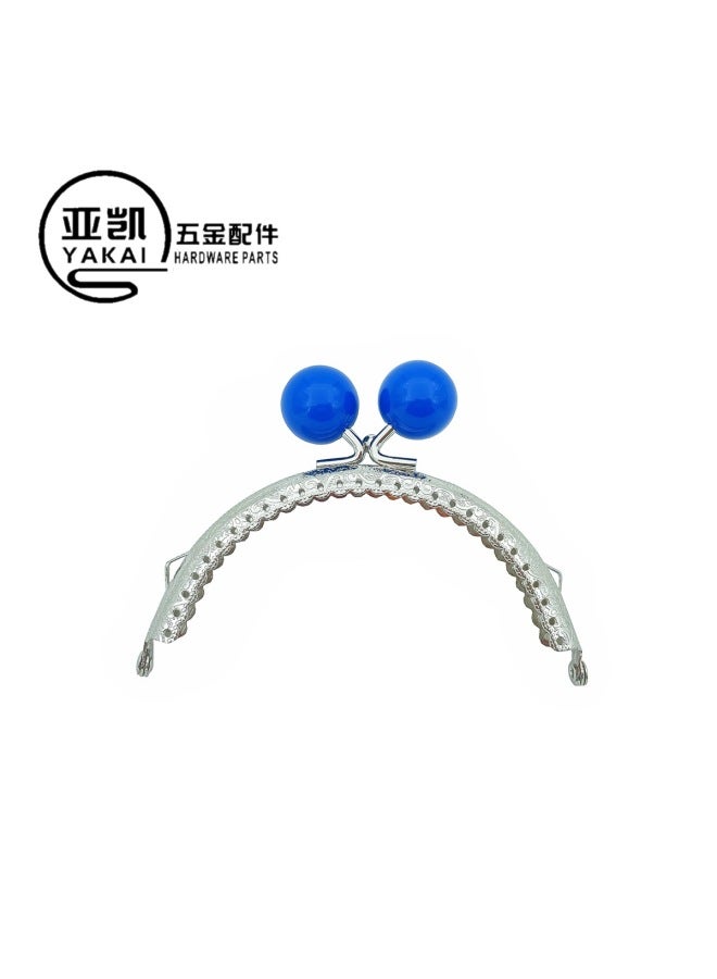 10.5cm Double Ear Semicircle Embossed Candy Head Silver Mouth Gold 28 Holes 30 Holes Candy Beads 20mm Mouth Gold Accessories