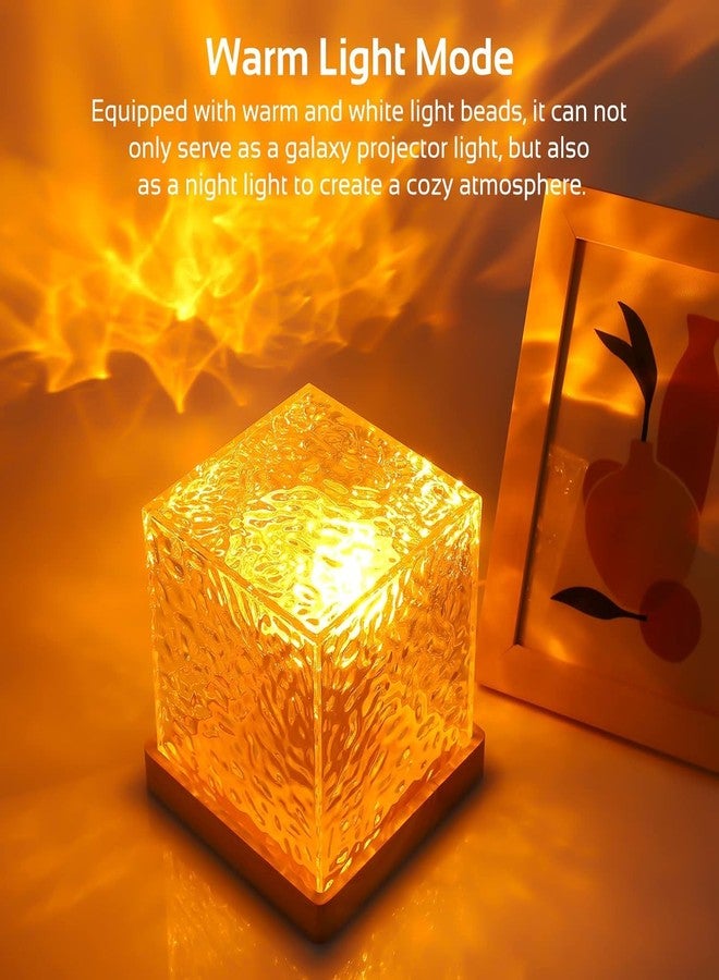 Desidiya Projector Lights Ocean Wave, Romantic Warm Ocean Wave Water Night Light Projector 3D Water Wave Effect, Romantic Led Light Projector USB Powered (Pack of 1) - Acrylic - Image 4